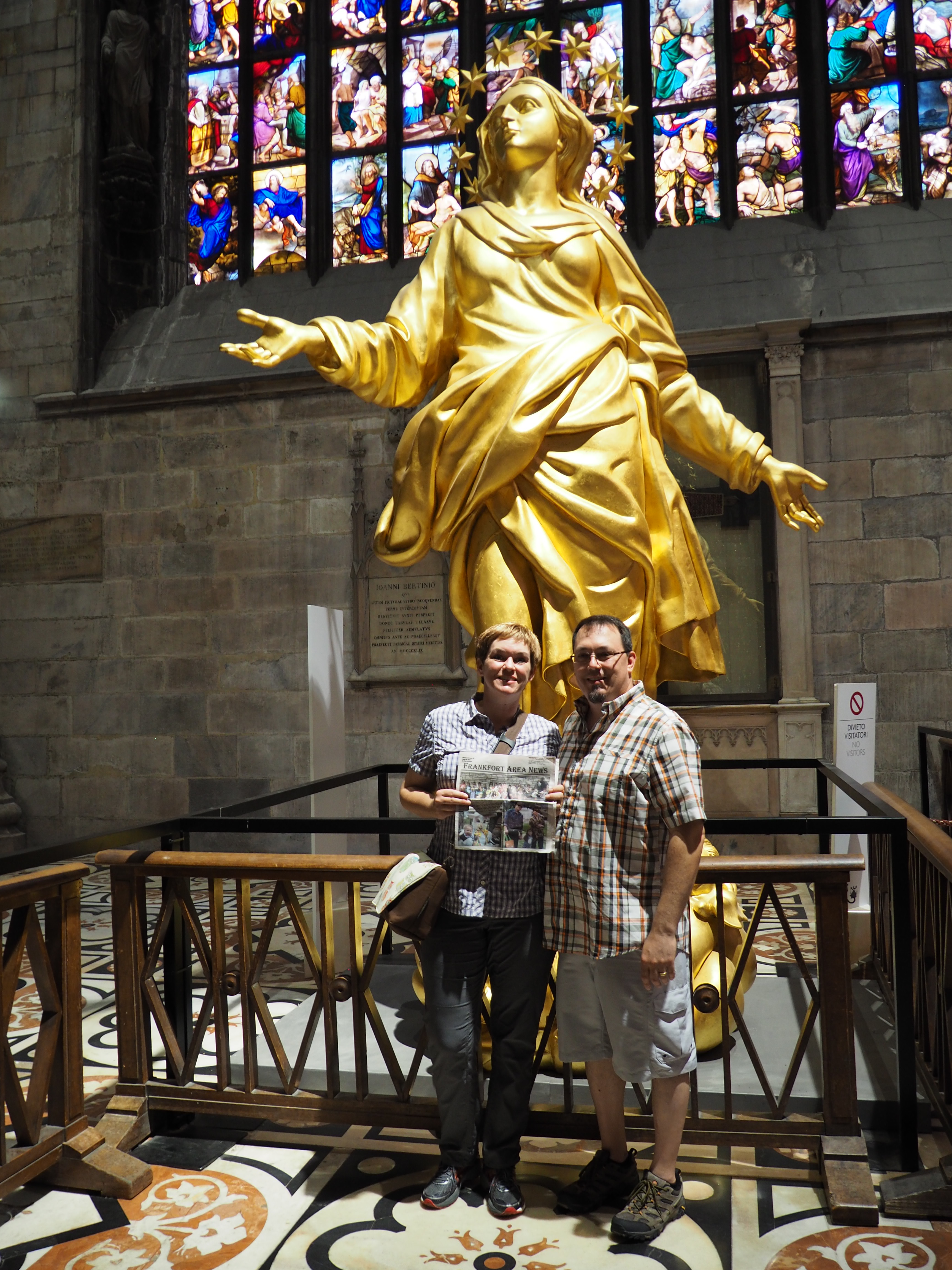 Madonnina - inside Duomo di Milano - Milan Italy